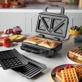 تصویر ساندویچ ساز راسل هابز مدل 26810 Russell Hobbs Creations 26810 Multifunctional 3-in-1 Sandwich Maker