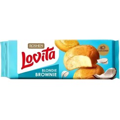 تصویر کیک براونی روشن لاویتا نارگیلی Roshen Lovita وزن 152 گرم 