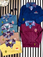 تصویر پیراهن پسرانه مجلسی یقه دار 