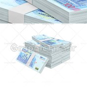 تصویر تصویر بسته اسکناس 100 هزار تومانی جدید 