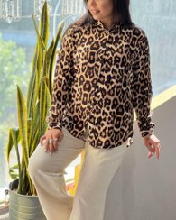 تصویر شومیز پلنگی دخترانه فری سایز 