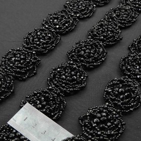 تصویر نوار منجوق کریستال سلطنتی بسته 5 یاردی 