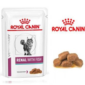 تصویر پوچ گربه رنال رویال کنین با طعم ماهی 85 گرم Royal Canin Renal Fish 85gr