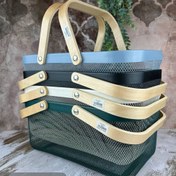 تصویر سبد پیکنیک ایکیا دسته بامبو 