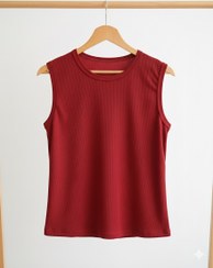 تصویر تاپ آستین حلقه ای کبریتی زنانه 