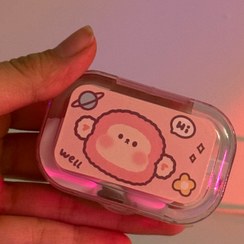 تصویر پک نگهداری لنز با اپلیکاتور - صورتی 