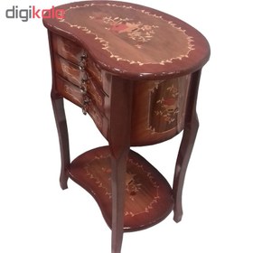 تصویر میز تلفن چوبی کشودار کاتن مدل 106370 