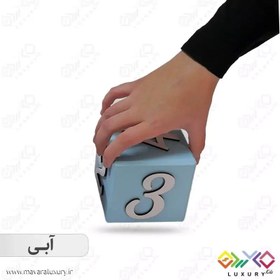 تصویر مکعب چوبی اعداد گاهشمار سن کودک (مگاسایز) ماوراء لاکچریMKIDS35 