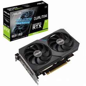 تصویر کارت گرافیک ایسوس Dual RTX 3060 Ti OC 8GB MINI V2 ASUS Dual RTX 3060 Ti OC 8GB MINI V2 Graphics Card