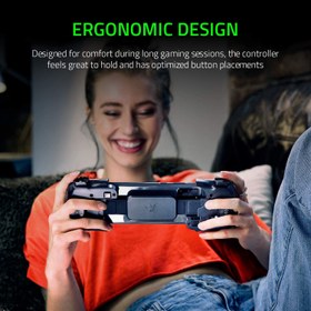 تصویر دسته بازی موبایل ریزر مدل RAZER KISHI V2 مخصوص اندروید RAZER KISHI V2 FOR Android Mobile Gaming Controller