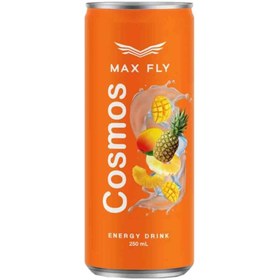 تصویر نوشیدنی انرژی زای ماکس فلای MAX FLY COSMOS با طعم میوه های استوایی 250 میل 