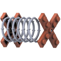 تصویر ماک لگو بلوک سیم خاردار 