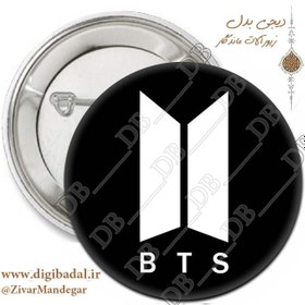 تصویر پیکسل آرم گروه BTS طرح 14 