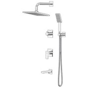 تصویر شیر حمام توکار دیواری کاویان مدل نوژا - کروم 