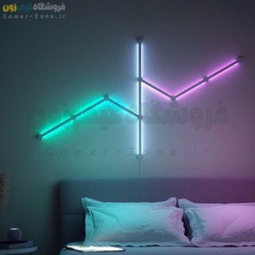 تصویر پنل روشنایی خطی دیواری هوشمند وای فای مدل Smart RGBIC LED Wall Light Lines (WiFi) 