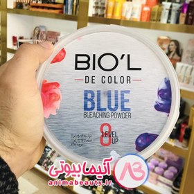 تصویر پودر دکلره بیول (Biol) مدل Blonde Club رنگ آبی وزن 500 گرم دکلره