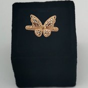 تصویر انگشتر مینیمال طلا مدل ZH310 