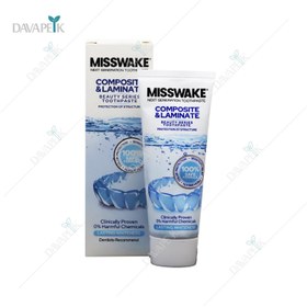 تصویر میسویک خمیر دندان مناسب دندان های کامپوزیت و لمینت شده ا Misswake Composite And Laminate Toothpaste Misswake Composite And Laminate Toothpaste