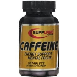 تصویر قرص کافئین ساپلند نوتریشن 60 عددی Suppland Caffeine 60 Tablets