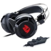 تصویر هدست مخصوص بازی ردراگون مدل H301 SIREN2 Redragon H301 SIREN2 7.1 Channel Surround Stereo Gaming Headset Over Ear Headphones with Mic Individual Vibration Noise Canceling LED Light