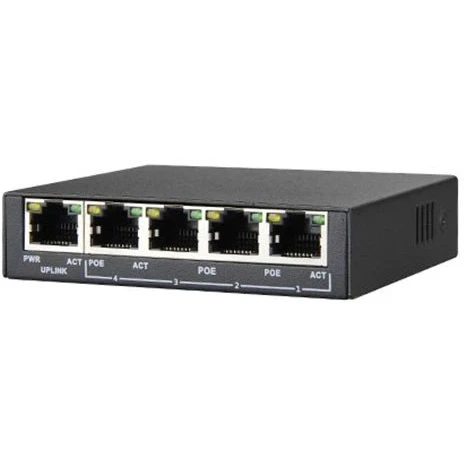 خرید و قیمت سوئیچ شبکه PoE هورد 5 پورت PS504E | ترب