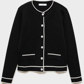 تصویر ژاکت کش باف پشمی زنانه منگو mango 