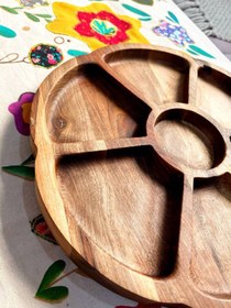 تصویر سینی مزه طرح گل سینی مزه زیبا شیک