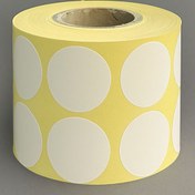 تصویر لیبل کاغذی 30 میلی متر دایره ای 