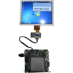 تصویر ال سی دی 8 اینچ 1024×768 اورجینال EJ080NA-04C, 40 pins tft lcd 8.0 inch گرید +A 