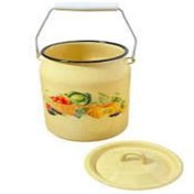 تصویر دبه و روغندان لعابی ۳/۵ لیتر روسی 