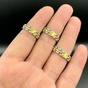 تصویر انگشتر رولکس طلایی نقره ای 