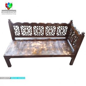 تصویر تخت چوبی سنتی گوشه ای کد CH13 