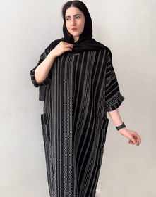 تصویر کفتان دوجیب یقه کوبایی 