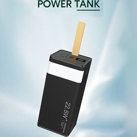 تصویر پاوربانک Green Lion Power Tank 50000mAh PD 22.5W با کابل شارژ سریع - مشکی Green Lion Power Tank 50000mAh PD 22.5W