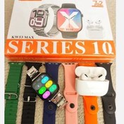 تصویر ساعت هوشمند  kw53 max همراه با ایرپاد kw53 max smart watch