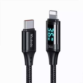 تصویر کابل لایتنینگ به Type C مک دودو Mcdodo CA-1030 Digital HD PD Data cable طول 1.2 متر توان 36 وات 