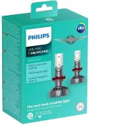 تصویر لامپ هدلایت H11 ، H16 و H8 فیلیپس مدل Ultinon LED 6200K Philips Headlight Ultinon LED 6200K H11 H8 H16 8727900398632