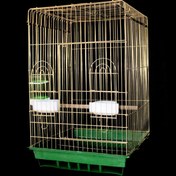 تصویر قفس پرنده - طلایی 