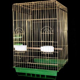 تصویر قفس پرنده - نقره ای 