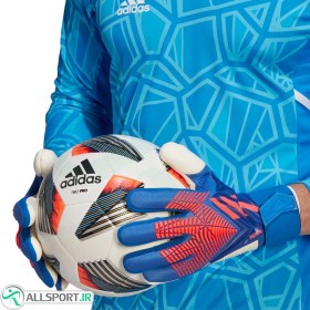 تصویر دستکش دروازه بانی آدیداس پردیتور طرح اصلی Adidas Predator Competition Goalkeeper Gloves Blue Red 