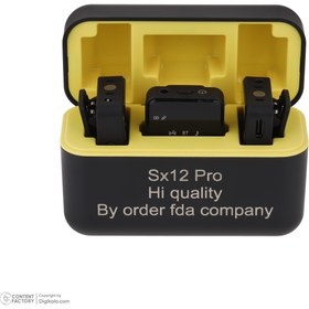 تصویر میکروفن یقه ای بیسیم مدل SX12 Pro 