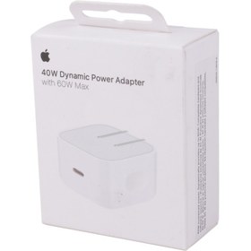 تصویر شارژر گوشی اپل ۴۰ وات دو پین 