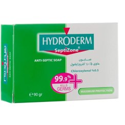 تصویر صابون هیدرودرم ضدعفونی کننده حاوی 0.5 درصد کلروزاینلول وزن 90 گرم 