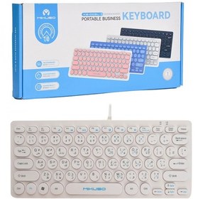تصویر کیبورد مینی سیم دار میکاسو (MIKUSO) مدل KB-003U - آبی 