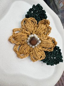 تصویر گیره گل رافیا فانتزی 