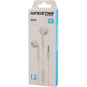 تصویر هندزفری با سیم کینگ استار مدل KE32 kingstar ke32 wired portable earbuds