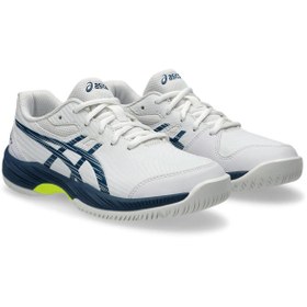 تصویر کفش تنیس مردانه اورجینال اسیکس آبی Asics 1041A337-101 ژل بازی 9 Gs Big Unisex کفش تنیس سفید کودکان 1044a052-104 