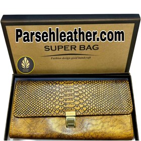 تصویر کیف پول چرم طبیعی زنانه و مردانه مدل PL-KP115 – مخصوص خوش استایل‌ها 