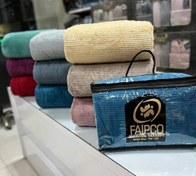 تصویر پتو فایپکو کاملیا ضخیم یک نفره کیف دار بدون پرز دهی با کیفیت بالا - گلبه ایی 