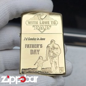 تصویر فندک بنزینی زورو طرح پدر 